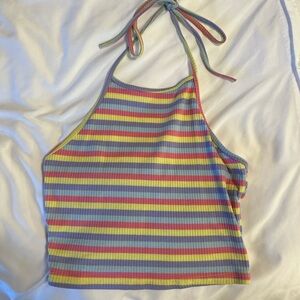 Shein 
Small 
Multi color
Halter crop top